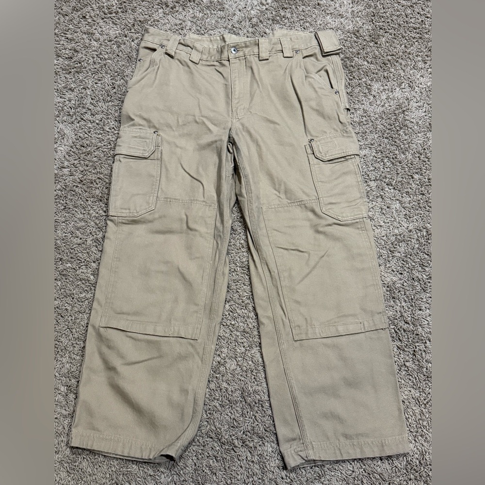Duluth Trading Co Tan firehose work Pants
